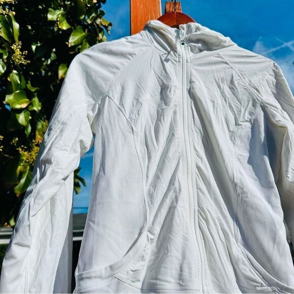 Lululemon White  Zip-Up Hoodie Jacket Reversible - Picture 2 of 8